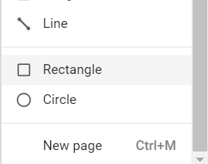 Looker Studio Insert Rectangle