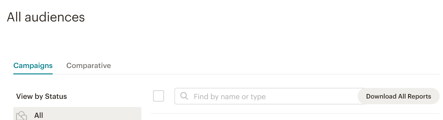 Mailchimp Download Reports