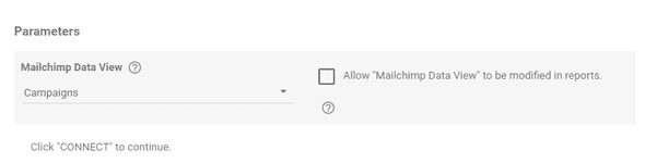 Mailchimp data view