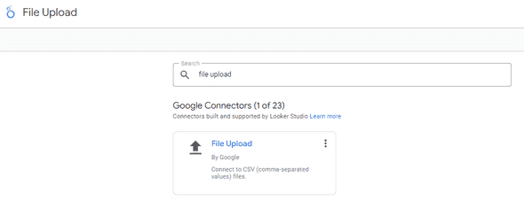 Looker Studio File Upload