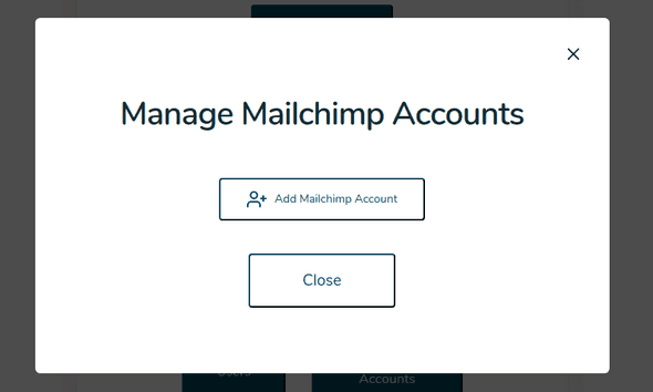 Manage Mailchimp accounts