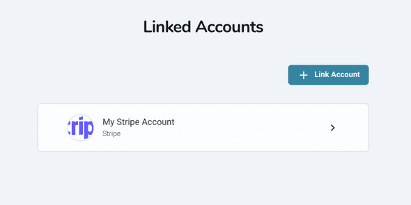 Stripe account linked