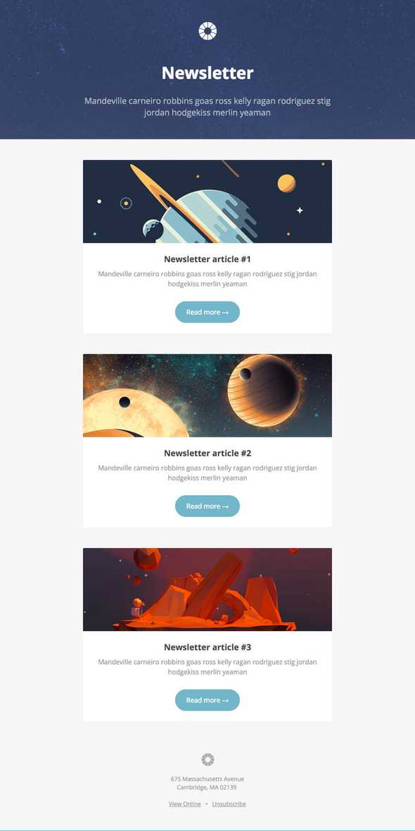 Newsletter by Pook Template