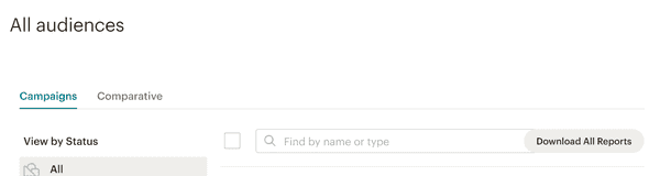 Mailchimp Download Reports