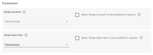 Choose Stripe Account in Google Data Studio